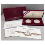 1983 & 1984 US Silver Dollar Olympic Coins