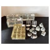 Glass blocks, hearts, pyramids & more