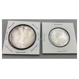 1958 Canadian Dollar & No Date 50 Cent Piece