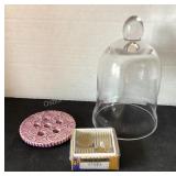 Flower Frogs & 6" Glass Cloche