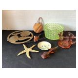 Uranium Glowing Bowl, pink depression glass