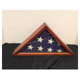 American Flag in Display Case