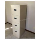 Hon 4 drawer metal filing cabinet. No key.
