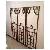 Metal room divider/headboard, 62"w x 68ï¿½t