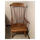 Wood rocking chair, 23"w x 29ï¿½d x 43ï¿½t