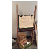 Art Easel & Boxes of Candle Holders