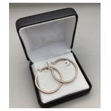 Sterling Gold Tone Hoops