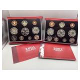 2001 Royal Mint United Kingdom Deluxe proof sets