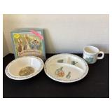Peter Rabbit Plastic Dishes & Books