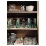 Coca-Cola glasses, shot glasses, mugs, cactus