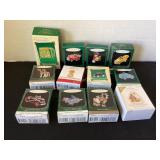 12 Miniatute Hallmark Ornaments