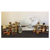 Art Deco Glass Lady Sculpture & vintage perfume