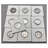 10 Washington Quarters