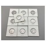 10 Washington Quarters