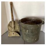 Military bucket & shovel