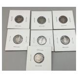 7 Mercury & Barber Dimes