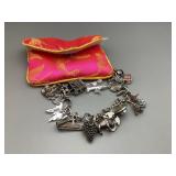 Sterling Silver bracelet with charms
