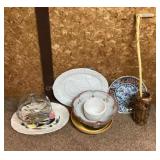 Serving Dishes & Cane