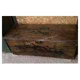Lane cedar chest with lock mechanism removed