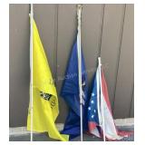 Michigan, Ohio and Gadsden flags