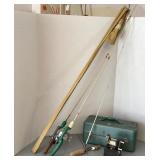 Vintage fishing equipment