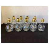 9 Glass Lightbulb Bottles