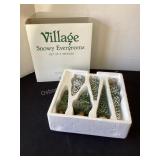 Department 56 Set of 6 Snowy Evergreens