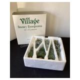 Department 56 Set of 6 Snowy Evergreens