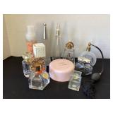 Perfume Bottles, bath powder & more