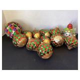 Sequin & Santa Ornaments