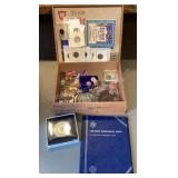 Penny & Medallion Collection in Cigar Box