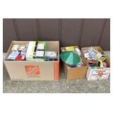 3 boxes of light bulbs, large variety