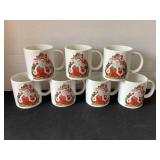 7 1987 Hudsonï¿½s Santa Mugs