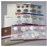 1980, 1981 & 1984 US uncirculated coin sets