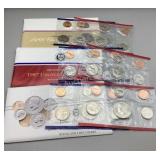 1986, 1987 & 1988 US uncirculated coin sets