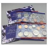 Two 1997 US Uncirculated coin sets