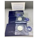 1971, 1973 & 1974 Eisenhower 40% silver dollar