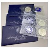 Two 1972 & A 1973 Eisenhower Uncirculated 40%