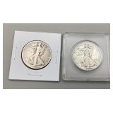 1936D & 1940 Walking Liberty Half Dollars