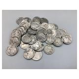 Collection of 46 Buffalo Nickels