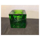 Viking Bulls Eye Green Votive Holder