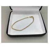 14K Gold snake/rope bracelet