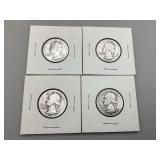 Four Washington Quarters