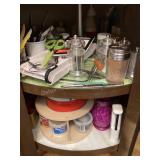 Lazy Susan Cupboard Cleanout