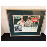 17 3/4 x 15 1/4" Coca-Cola Advertisement Picture