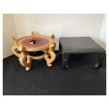 2 Chinese/Asian Pedestal Bases