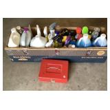 Box of automotive & household cleaners