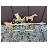 Cast Metal Weather Vane, only east & west