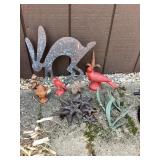 Iron stars, iron leaves, cast iron birds & more