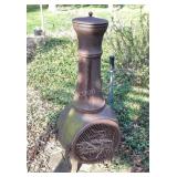 Cast Iron Chiminea, appx. 24" diameter x 52ï¿½ tall
